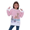 thumbnail image 1 of Jollidays Girls' Fawn with Presents Long Sleeve Crewneck Christmas Sweater, Sizes S-XL, 1 of 5