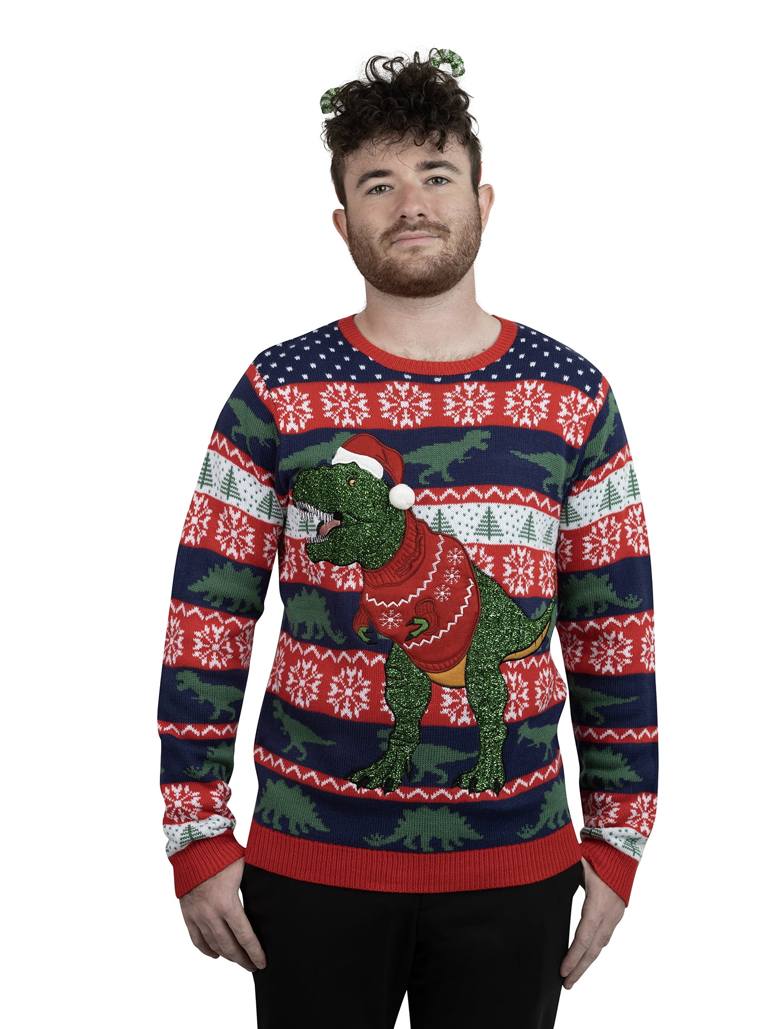 Jollidays Men's Sweater Rex Ugly Christmas Sweater, Sizes S2XL Shop