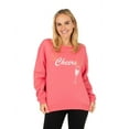 thumbnail image 1 of Jollidays Women's Cheers Christmas Pullover Sweatshirt, Sizes S-XXL, 1 of 5