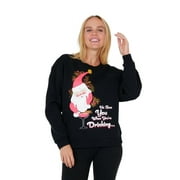 JOLLIDAYS Women's He Sees You When Your Drinking Christmas Pullover Sweatshirt, Sizes S-XXL