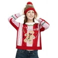 Jollidays Women's Lets Get Frosted Ugly Christmas Sweater - Shop Black ...