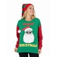 thumbnail image 1 of Jollidays Women's Merry Christmas Santa Pullover Sweatshirt, Sizes S-XXL, 1 of 6