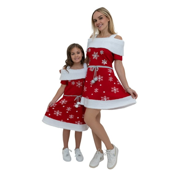 Jollidays Women's "Mommy & Me" Snowflake Dress, Sizes S-XXL