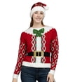 thumbnail image 1 of Jollidays Women's Mrs. Claus Ugly Christmas Sweater, 1 of 5