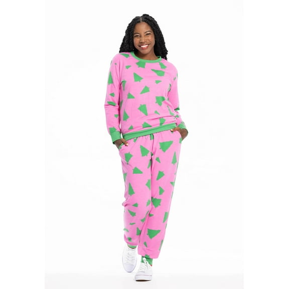 Jollidays x Giltter and Lazers Women's Tree-Mendous Sweatsuit, Sizes S - 5X