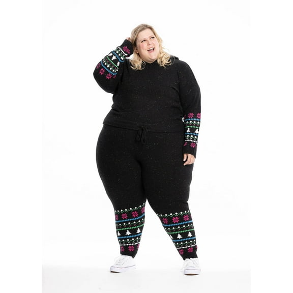 Jollidays x Glitter and Lazers Unisex Holiday Movies & Chill Sweater Set, Sizes S-5X