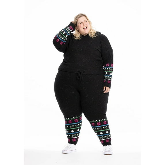 Jollidays x Glitter and Lazers Unisex Holiday Movies & Chill Sweater Set, Sizes S-5X