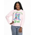 thumbnail image 1 of Jollidays x Glitter and Lazers Women's Stirrup Some Cheer Sweatshirt, Sizes S -5X, 1 of 9