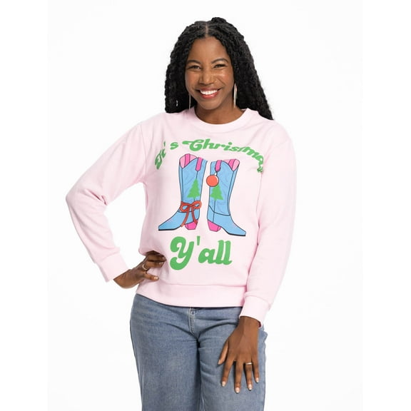 Jollidays x Glitter and Lazers Women's Stirrup Some Cheer Sweatshirt, Sizes S -5X