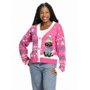 JOLLIDAYS x Glitter and Lazers Women's Yappy Howlidays Cardigan, Sizes S-5X