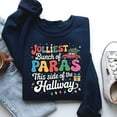 thumbnail image 1 of Jolliest Bunch of Paras This Side of the Hallway Sweatshirt – Funny Paraprofessional Christmas Crewneck, Teacher Holiday Pullover Gift, 1 of 5