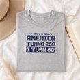 thumbnail image 1 of Jollimate America Turns 250 I Turn 80 Shirt, 1946 Patriotic 80th Birthday Gift Tee, 1 of 5