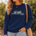 thumbnail image 1 of Jollimate Be Still And Know Sweatshirt, Floral Christian Women Graphic Pullover, Cool Retro Scripture Crewneck, 1 of 6