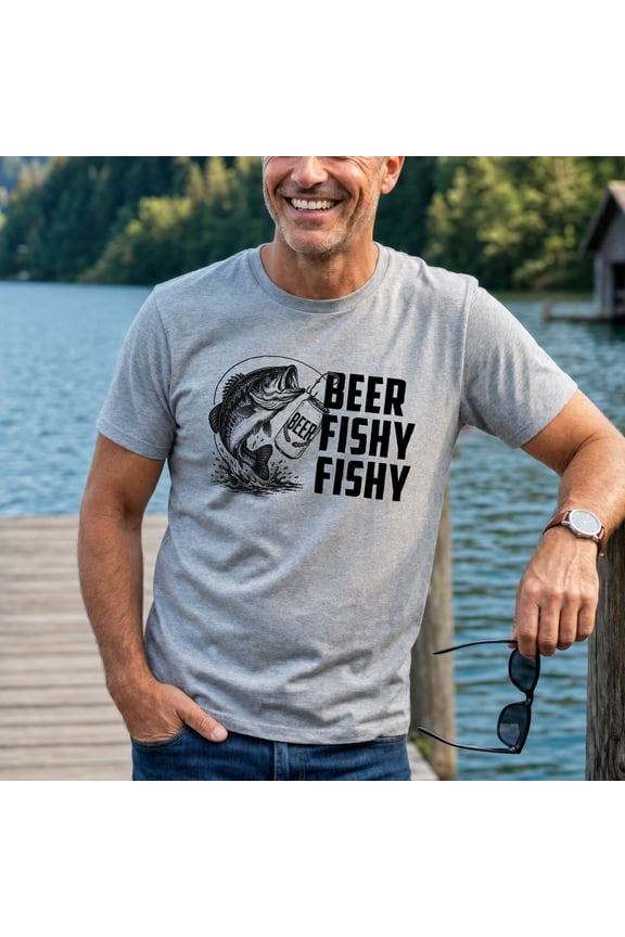 Beer Fishy Fishy Shirt, Fishing Graphic Tee, Fisherman Gifts, Joke Fishing Gifts