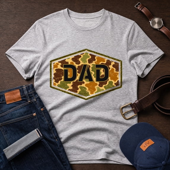 Jollimate Camo Dad Shirt, Classic Dad Shirt, Gift For Dad, New Dad Gift, Dad Life Shirt, Daddy Tshirt