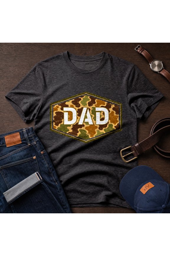 Camo Dad Shirt, Classic Dad Shirt, Gift For Dad, New Dad Gift, Dad Life Shirt, Daddy Tshirt