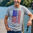 thumbnail image 1 of Jollimate Custom American Flag T-Shirt, Personalized Patriotic Name Graphic Tee, Men's Shirt, 1 of 6