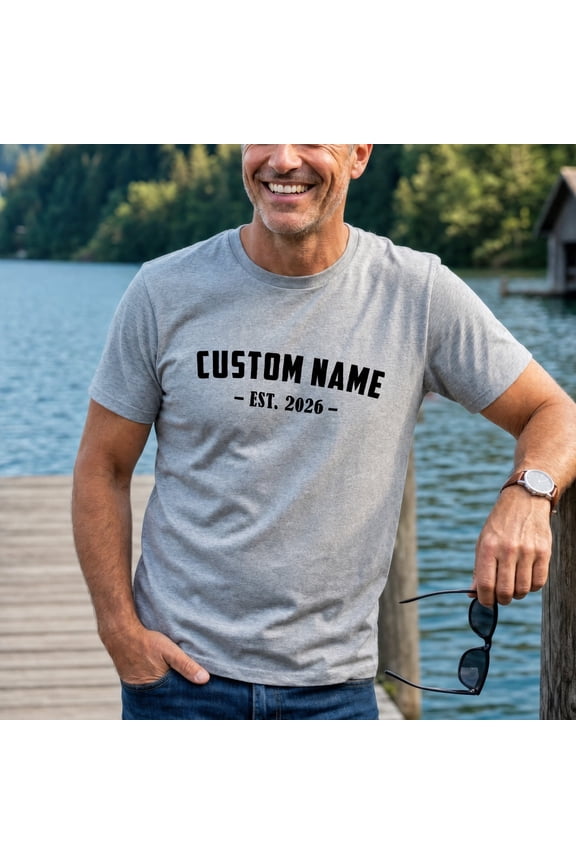 Custom Name Shirt, Est 2026 Shirt, Personalized Gift Tshirt, Custom Birthday Gift