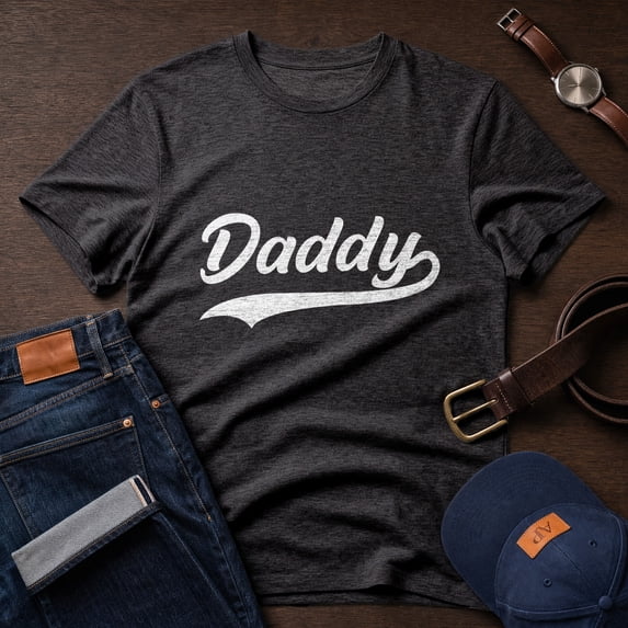 Jollimate Daddy Tshirt, Gift For New Dad, Daddy Shirt Gift, Dad Birthday Shirt, Daddy Text Shirt