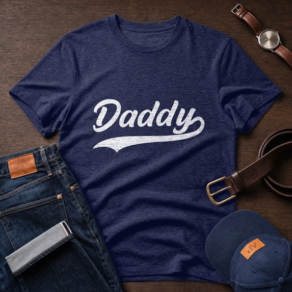 Jollimate Daddy Tshirt, Gift For New Dad, Daddy Shirt Gift, Dad Birthday Shirt, Daddy Text Shirt