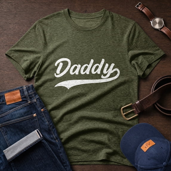 Jollimate Daddy Tshirt, Gift For New Dad, Daddy Shirt Gift, Dad Birthday Shirt, Daddy Text Shirt
