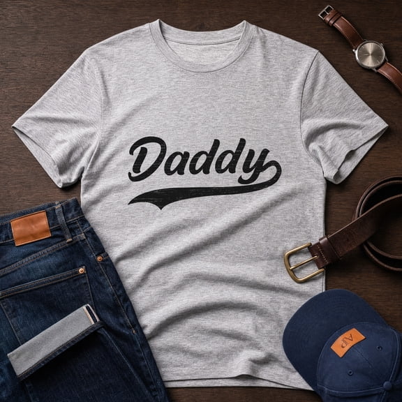 Jollimate Daddy Tshirt, Gift For New Dad, Daddy Shirt Gift, Dad Birthday Shirt, Daddy Text Shirt
