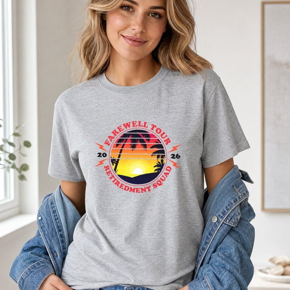 Jollimate Farewell Tour 2026 Shirt, Retirement Squad Tee, Vintage Tropical Sunset Shirt