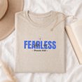 thumbnail image 1 of Jollimate Fearless Shirt, Christian Shirt For Women, Bible Verse Tee, Faith Shirt Gift For Her, 1 of 6