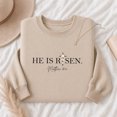 thumbnail image 1 of Jollimate He Is Risen Sweatshirt, Christian Easter Crew, Religious Gift Sweatshirt, Jesus Lover Gift, 1 of 6