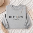 thumbnail image 1 of Jollimate He Is Risen Sweatshirt, Christian Easter Crew, Religious Gift Sweatshirt, Jesus Lover Gift, 1 of 6