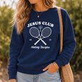 thumbnail image 1 of Jollimate Jesus Club Making Disciples Sweatshirt, Christian Athletic Faith Pullover, Gift for Women, 1 of 6