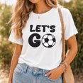 thumbnail image 1 of Jollimate Let's Go Soccer T-Shirt, Game Day Sports Tee, Soccer Mom & Fan Gift For Women, 1 of 5