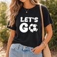 thumbnail image 1 of Jollimate Let's Go Soccer T-Shirt, Game Day Sports Tee, Soccer Mom & Fan Gift For Women, 1 of 5