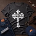 thumbnail image 1 of Jollimate Man Of God T-shirt, Husband Dad Protector Shirt, Dad Birthday Gift, Gift For Dad, 1 of 6