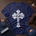 thumbnail image 1 of Jollimate Man Of God T-shirt, Husband Dad Protector Shirt, Dad Birthday Gift, Gift For Dad, 1 of 6