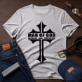 thumbnail image 1 of Jollimate Man Of God T-shirt, Husband Dad Protector Shirt, Dad Birthday Gift, Gift For Dad, 1 of 6