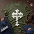 thumbnail image 1 of Jollimate Man Of God T-shirt, Husband Dad Protector Shirt, Dad Birthday Gift, Gift For Dad, 1 of 6