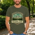 thumbnail image 1 of Jollimate Mount Rainier National Park Washington Shirt, Men Vintage Hiking T-Shirt, Outdoor Nature Graphic Tee, Gift for Men, 1 of 6