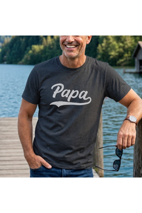 Papa Tshirt, Gift For New Dad, Papa Shirt Gift, Dad Birthday Shirt, Papa Text Shirt