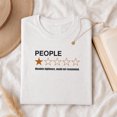thumbnail image 1 of Jollimate People One Star Rating Shirt, Funny Introvert Graphic Tee, Sarcastic Gift for Women, 1 of 6