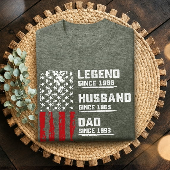 Jollimate Personalized Legend Dad Shirt, Gift For Papa, Dad Birthday Gift, Dad America Shirt