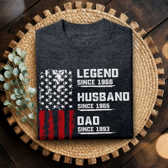 Jollimate Personalized Legend Dad Shirt, Gift For Papa, Dad Birthday Gift, Dad America Shirt