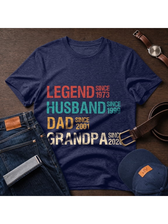 Personalized Legend Husband Shirt, Custom Year Shirt, Gift For Dad, Legend Dad Tee