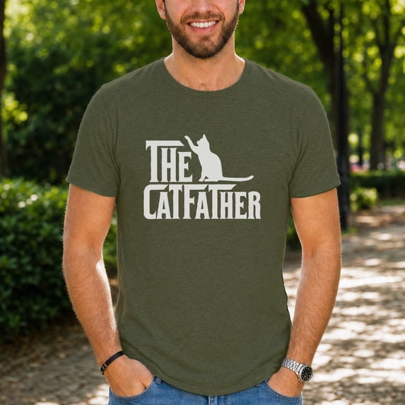 Jollimate The Catfather Shirt, Cat Father Shirt, Cat Dad Gift, Cat Lover Gift Shirt
