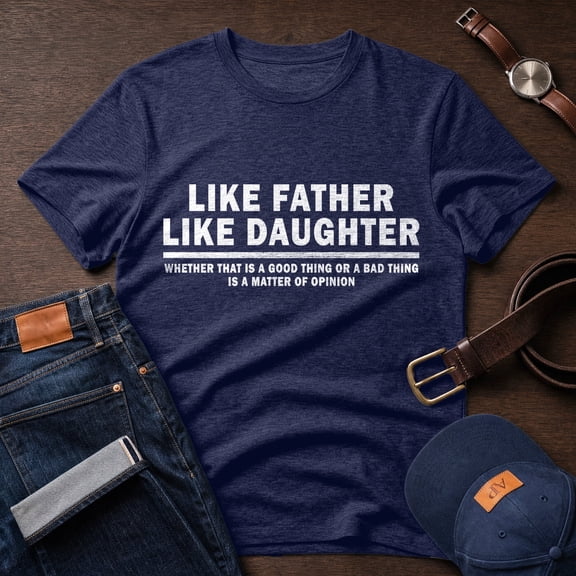 Jollimate Like Father Like Daughter T-Shirt, Father Daughter Tee, Funny Dad Gift, Dad Gift Tee