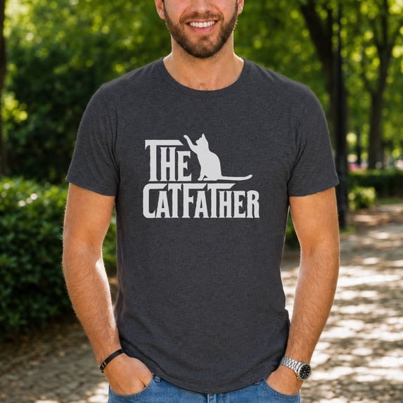Jollimate The Catfather Shirt, Cat Father Shirt, Cat Dad Gift, Cat Lover Gift Shirt