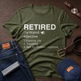 thumbnail image 1 of Jollimate Retired Definition Shirt, Funny Not My Problem Anymore, Men Retirement Gift Tee, 1 of 6