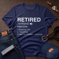 thumbnail image 1 of Jollimate Retired Definition Shirt, Funny Not My Problem Anymore, Men Retirement Gift Tee, 1 of 6