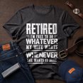 thumbnail image 1 of Jollimate Retired Husband Shirt, Free To Do What Wife Wants Quote, Men Retirement Tee, 1 of 6