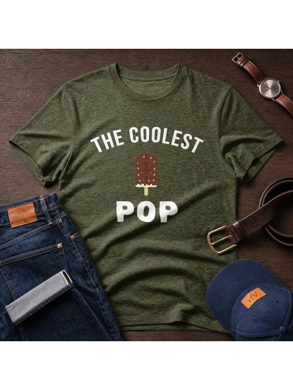 The Coolest Pop Shirt, Gift For Dad, Fathers Day Gift, Dad Birthday Gift, Funny Dad Shirt